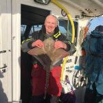 Brendan O’Dwyer with a thornback ray