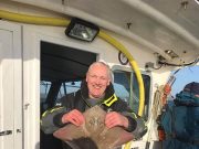 Brendan O'Dwyer with a thornback ray