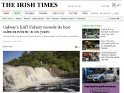 Galway’s Eriff Fishery records its best salmon return in six years, Irish Times Galway’s Eriff Fishery records its best salmon return in six years