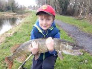 Eoin Conway with a 16lbs 2oz pike from the Royal Canal