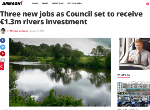 Home News Armagh Three new jobs as Council set to receive €1.3m rivers investment