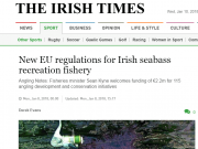 New EU regulations for Irish seabass recreation fishery, Irish Times New EU regulations for Irish seabass recreation fishery