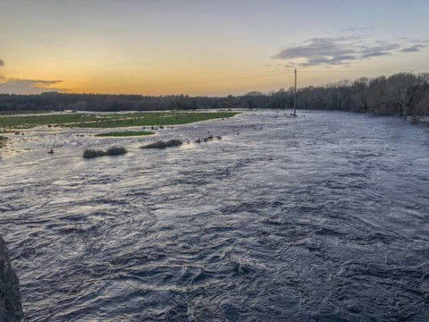 The first month of the season has seen near constant flood conditions. This was the scene at the Bridge pool at Lennox's Bridge last week. Water levels are still high but have dropped to 0.944 on the gauge.