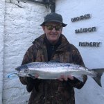 Michael Joyce with a 6lb fish caught from Briney’s
