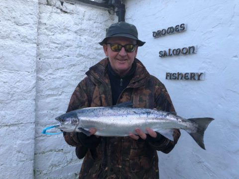 Michael Joyce with a 6lb fish caught from Briney’s