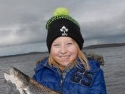 Midlands lakes producing nice trout as early season anglers warm up Lauran Deacy with a nice Owel trout.