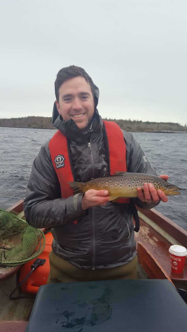 David Nevin with a 2lb Mask Trout