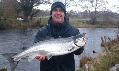 Michael Kruse with a lovely 11.5lbs salmon