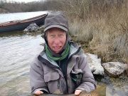 Duckfly up on Corrib but weather deters anglers Malcolm Patrick with a nice trout during duckfly season 2018