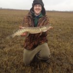 My average size pike on the River Suck