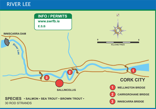 Map of River Lee