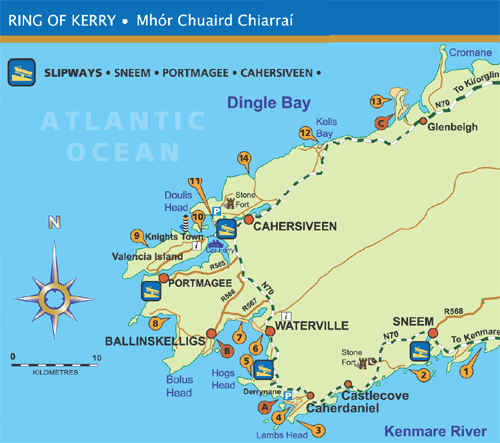 Map of Ring of Kerry