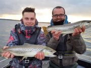 33 salmon and 150 sea trout for Delphi in August Romain Durand and Damiens Fenelon, France