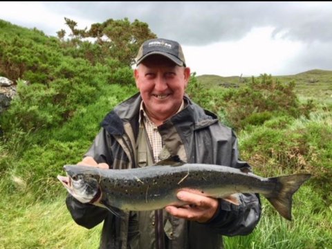 Kevin Keaney with a fine grilse off Beat 4
