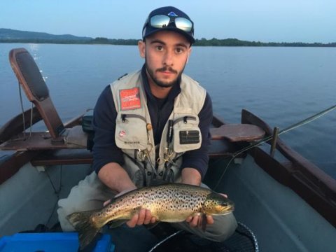 Giovanni Marenghi, London with his 44cm ‘heat wave’ trout