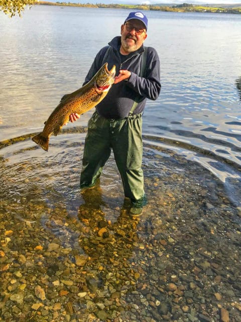 A magnificent 12lbs ferox trout from the last week of the 2018 season