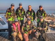 World Championships Carnivorous Artificial Bait Boat Angling report L-R Back Andrew Powell, Simon Gibson, David Dennis, Jacek Gorny Front Colin Rutherford, Tomek Kurman, Steven Powell