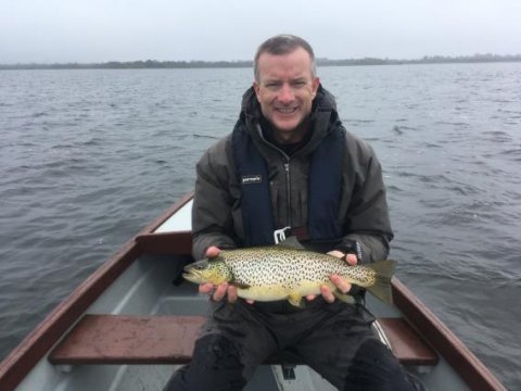 Lawrence Hickey, Dublin with a 54cm trout