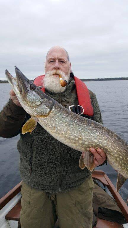Carl with one of his nice Pike.