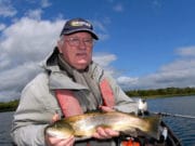 Lene trout feeding hard on the surface