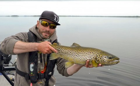 Jacek Gorny with his winning trout #CPRSavesFish