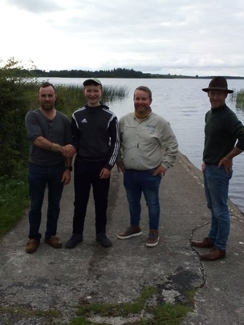  L/R Derek Madden, Brendan Murphy best Junior McCarthy cup (2019), Ronan Baggott, Michael McDermott.