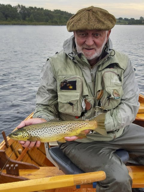 Ted Wherry from Mayfly Lodge with a nice Corrib bar of gold