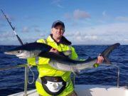 Tough condition on Galway Bay, but good fishing between times