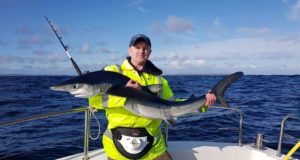 Tough condition on Galway Bay, but good fishing between times