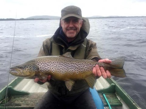 Dominic Concannon, Northern Ireland with his end of season Sheelin trout
