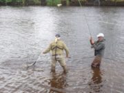 Heavy rain on Sunday night results in excellent fishing on the Moy