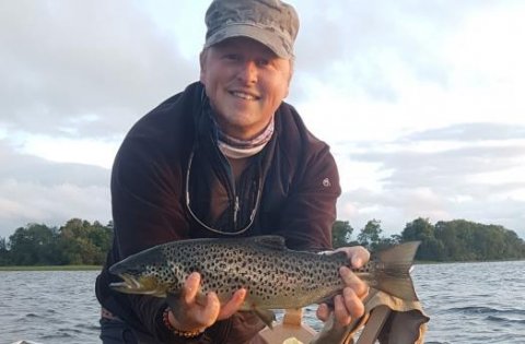 Jonathan Murray, Northern Ireland with his 4lb trout