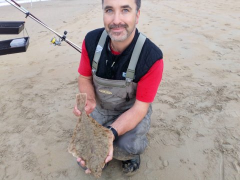Pete Davis with a decent flounder