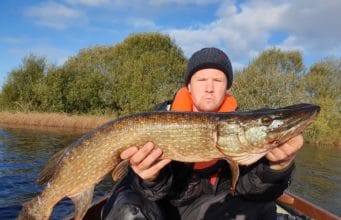 Rueben with his pike catch