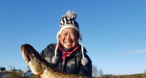 Tourist with catch