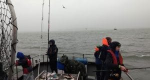 Anglers aboard Camden Mist