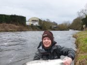 The Early angler catches the Boyne springer; no worms required.