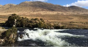 Yvonne gets two salmon for over 30lbs at Delphi