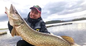 Last cast for the moment at Watermill Lodge on Lough Erne in Co. Fermanagh Pike Watermill Lodge Lough Erne