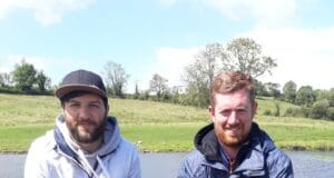 Tench on the feeder in Cavan Sean Dolan and Shane Galligan
