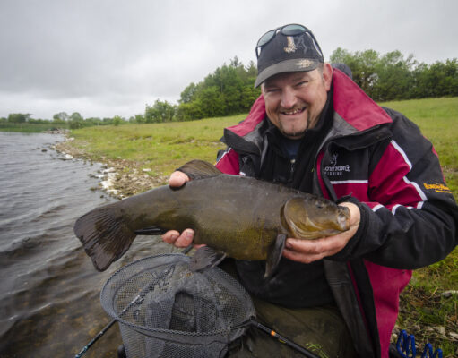 Irish Angling Update – 12 June 2020 Angler with large tench