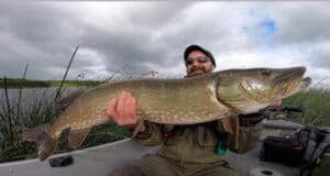 Shannon producing some good pike lately 111cm pike
