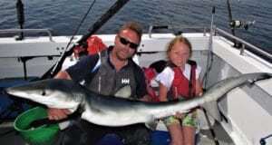 First Blue Shark for Amy!