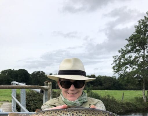 Louise Courtney and trout