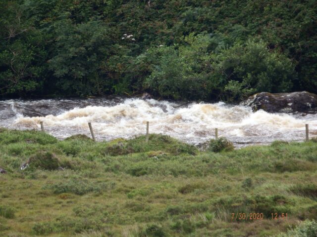 Big flood in the Commeragh River