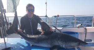 Brazen Hussy II into the porgies on the west coast