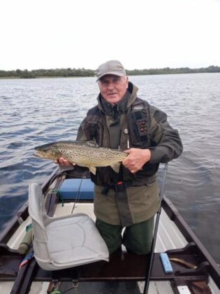 Martin Cruthers, Lisburn with his beautiful autumn trout, September 10th