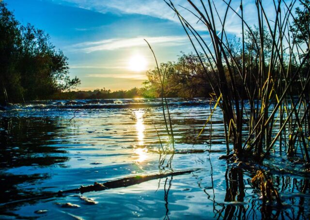 winter river