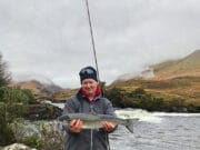 Red Letter Opening Day At Delphi Despite Lack of Guests Fishery manager David McEvoy with the first Delphi salmon of 2021