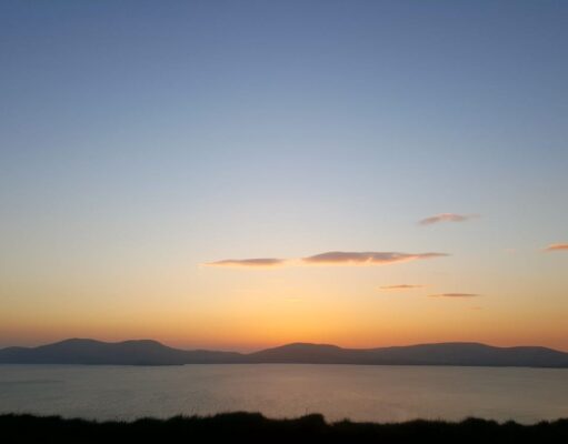 Sunset at Loher Caherdaniel on the Wild Atlantic Way Ring of Kerry